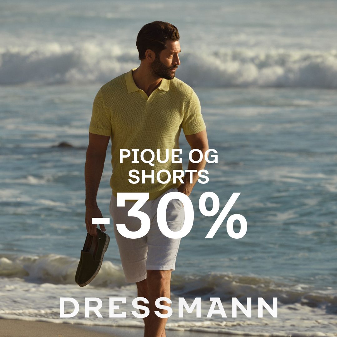 - 30% på shorts og utvalgte Pique Dressmann
