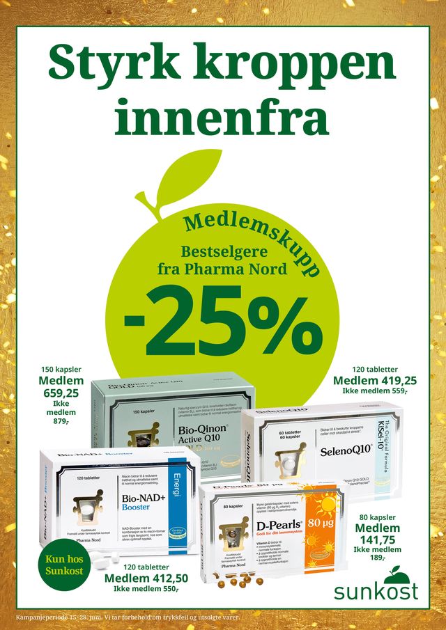 Medlemskupp Sunkost